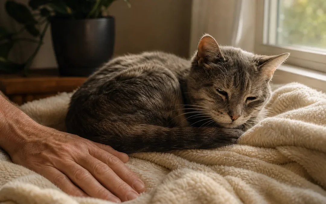 Chat en fin de vie : reconnaître les signes, soulager, décider